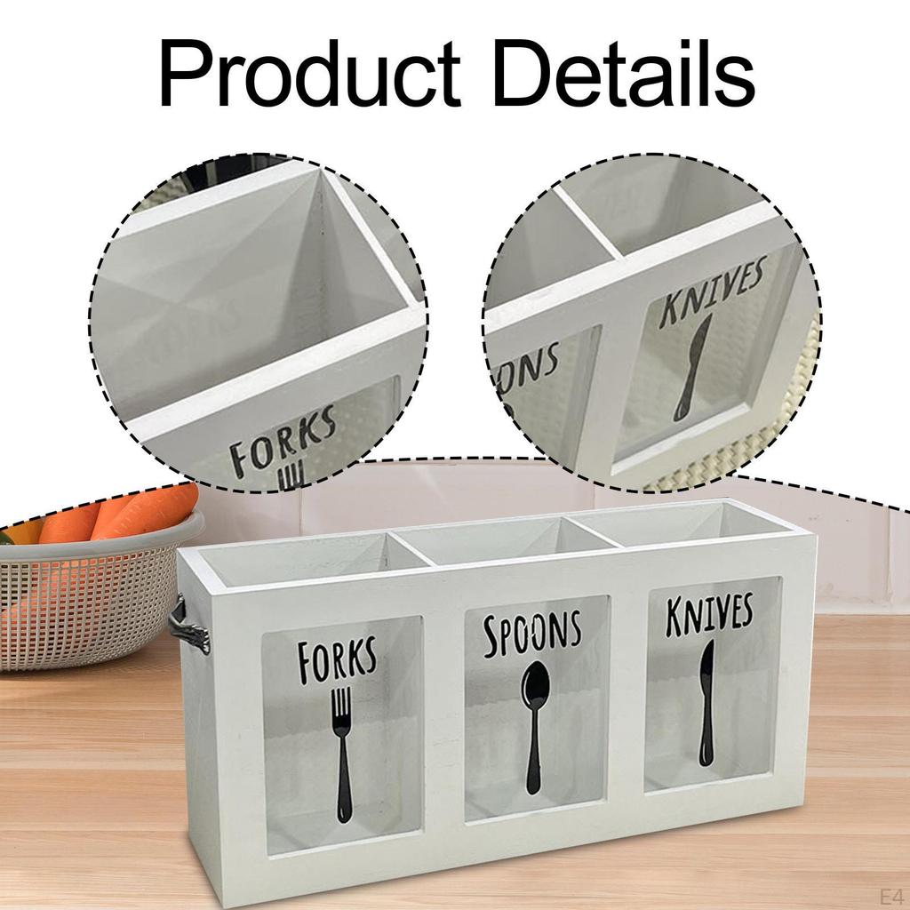 Органайзер для столовых приборов для кухонной утвари, контейнер для хранения ложек и вилок