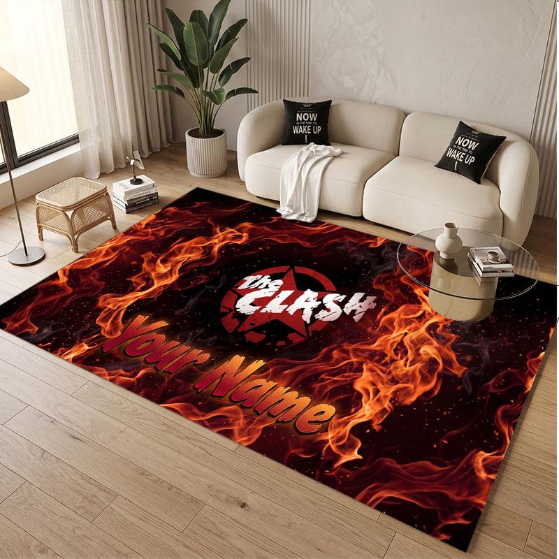 Custom Rug The Cure Pattern Print Name Text Soft Non‑Slip Floor Carpet for Home Indoor Decoration