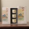 Ceramic merchandise teacup set master cup single cup personal brewing tea cup tea tasting cup gift box activity gift souvenir