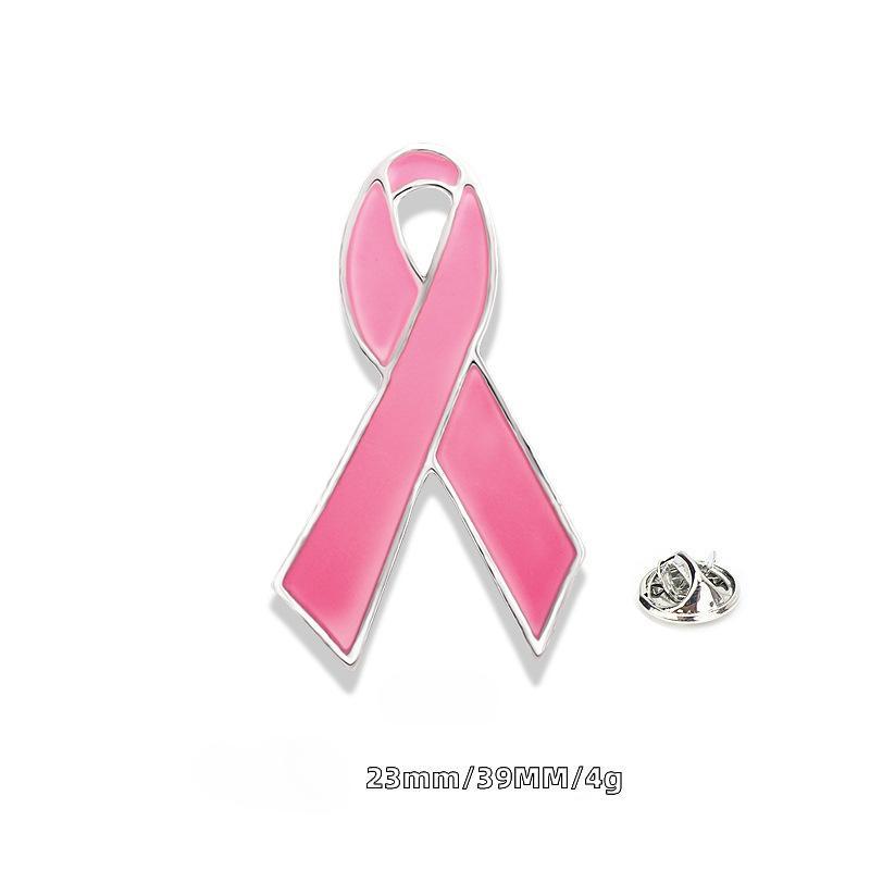 Розовая брошь в виде ленты «Любовь» для борьбы с раком груди и СПИДом, микроглава, одежда, школьный портфель, аксессуары