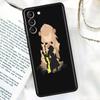 Черный мягкий чехол для телефона для Samsung Galaxy S22 S21 S20 Ultra FE S9 S8 S10 Plus Note 20 10 9 Fundas Cover Genshin Impact Xiao Mona