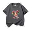 Kids Cotton T Shirt Rainbow Hair Girl Print Crew Neck Short Sleeve Tee Casual Boys Girls Summer Tops