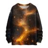 Ladies' Fashionable Casual Long Sleeved Christmas Printed Round Neck Knitted Yarn