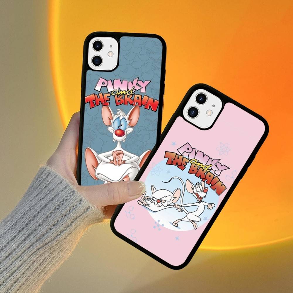 Чехол для телефона Розовый и Мозг Силиконовый PC+TPU Для iPhone 11 12 13 14 15 16 Plus Pro Max Чехол