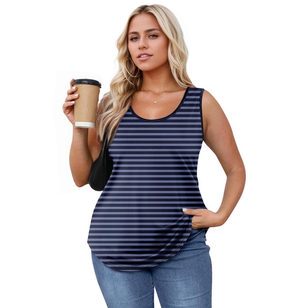 Women's Girl Tank Top Printing Casual  Top Tank Tops For Women Loose Fit Sleeveless Tops Flowy