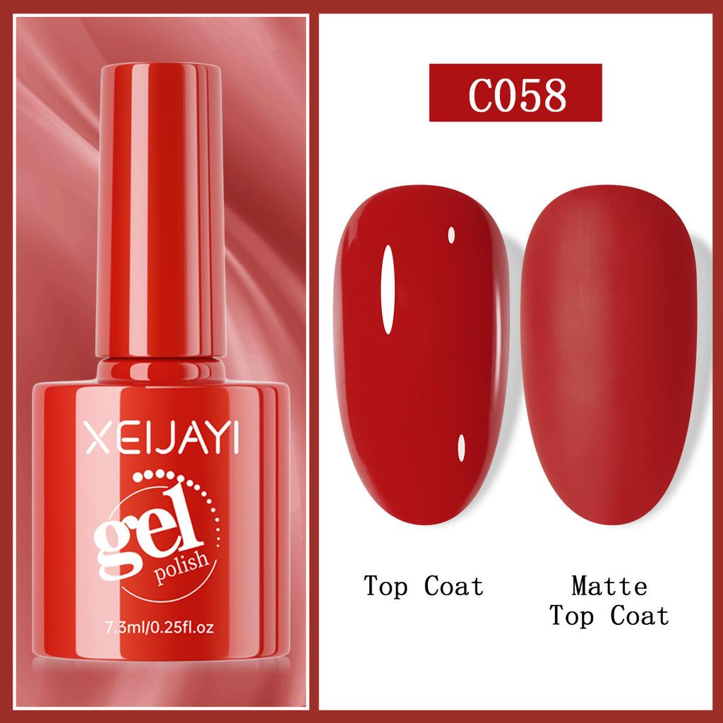 Популярный цвет Вишнево-красный True Red Solid Color Series Отбеливающий долговечный лак для ногтей Клей Фототерапия