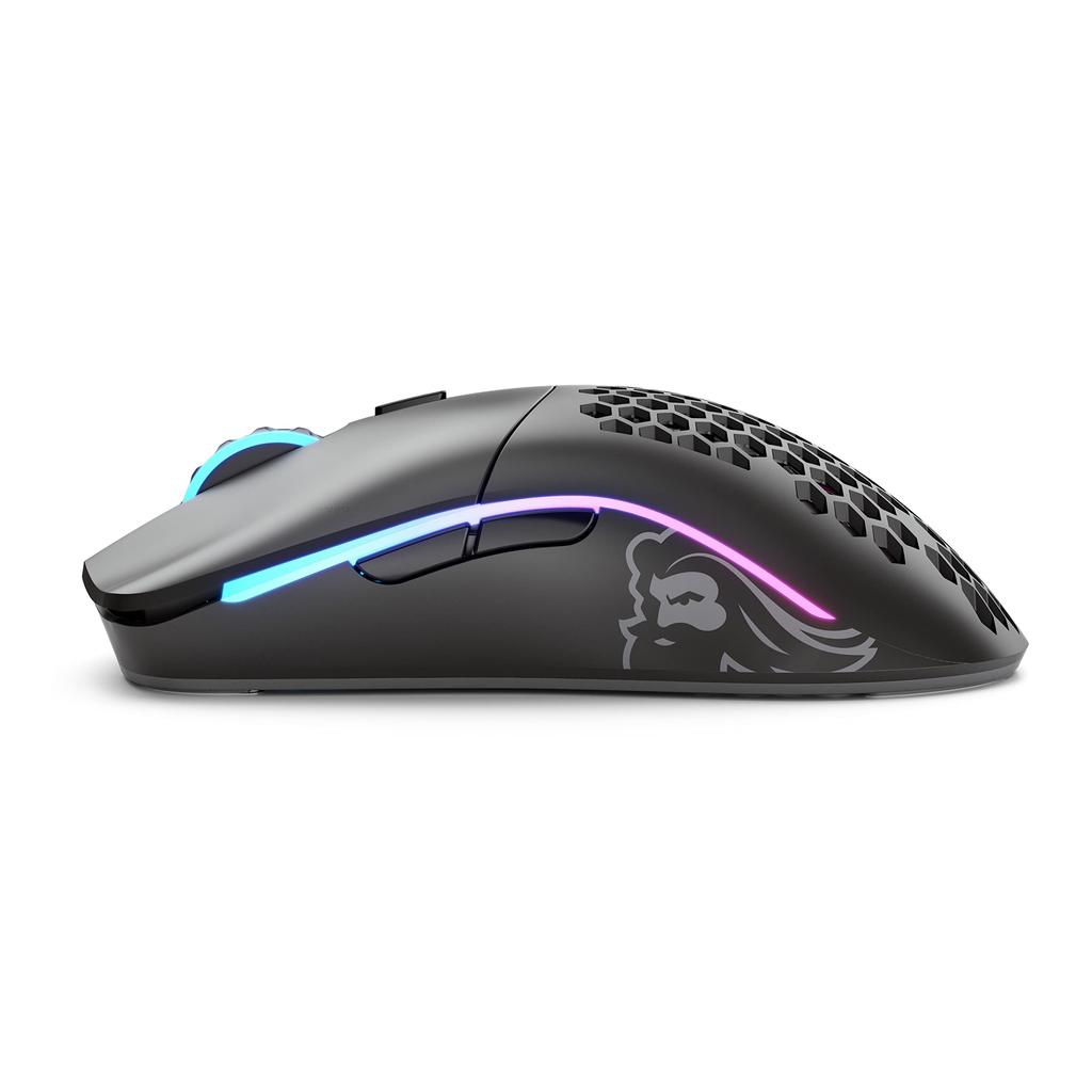 Glorious Wireless Gaming Mouse Model O- Wireless Matte Black Ultra Lightweight 65g Max 19000DPI BAMF Sensor Equipped with Left and Right Symmetrical