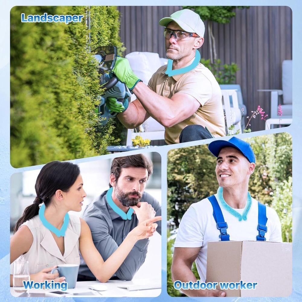 Для лета Ледяное кольцо Охладитель для шеи Многоразовая охлаждающая повязка на шею Трубка для охлаждения горячей шеи Работники на открытом воздухе