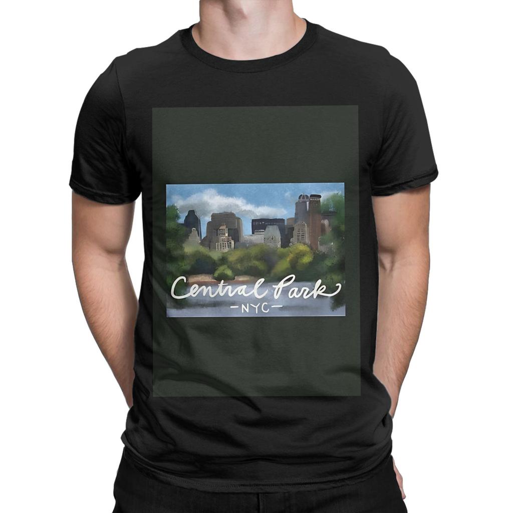 Central park black Graphic Funny 100% Cotton T-Shirt central park season 3 Tops Tees For Men