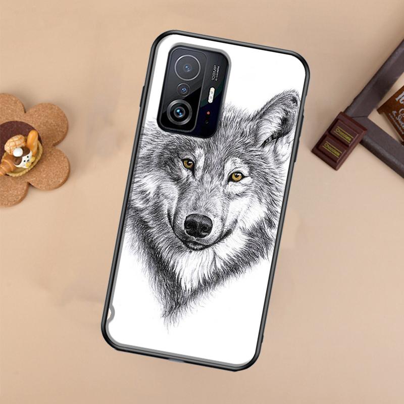 Чехол-арт Волк для Xiaomi 13 14 Ultra 11T 12T 13T 14T Pro POCO X7 Pro X3 X5 X6 F3 F5 F6 M6 Pro
