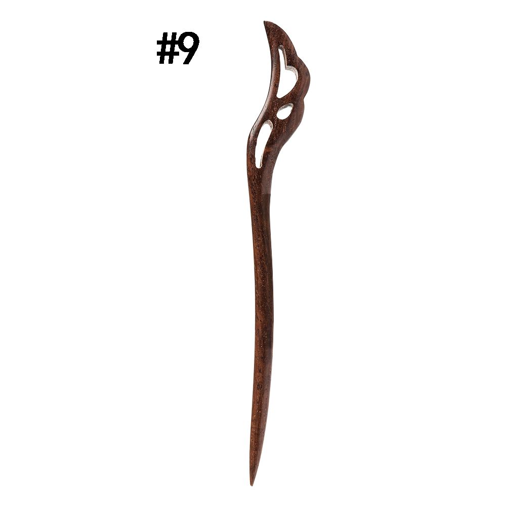 Women Sandalwood Carved Handmade Hairpin Chopstick Hair Stick Styling Tools Hair Accessories