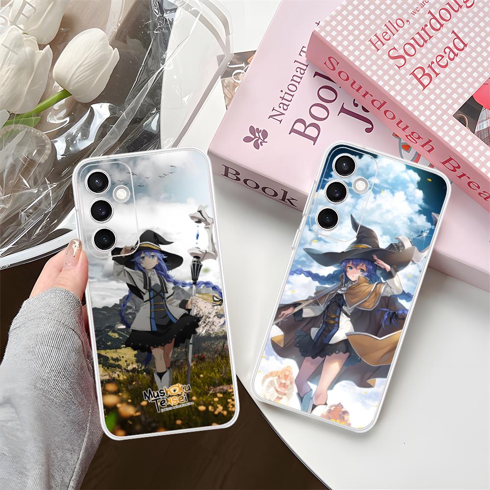 Чехол для мобильного телефона Mushoku Tensei Roxy для Samsung Galaxy S25 S24 S23 S22 S21Plus FE Ультрапрозрачный Цветной Чехол Красивый Роскошный