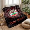 Southampton FC Custom Name Text Flannel Blanket Soccer Logo Personalized Fleece Throw Blanket Special Gift For Sofa Bedroom Home