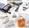 100 large dust bags for purses drawstring bag for handbag protection 15.7 x 15.7 inches non-woven fabric transparent ideal for storage and trave