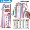 Language Flashcards Sight Words Flash Cards Learning Tool High Frequency Word Educational Toy for Reading Fluency