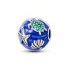 Copper Jellyfish Dolphin Turtle Starfish Shell Luminous Ocean Series Charms Beads Fit 3Mm Original Bracelets Diy Jewelry