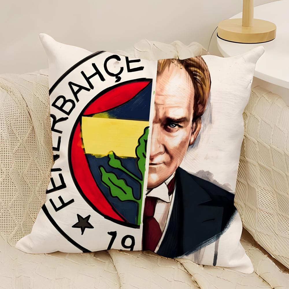 Крутая наволочка FF FenerbahceS из натурального льна, двусторонняя печать, декоративная наволочка для дивана, дома