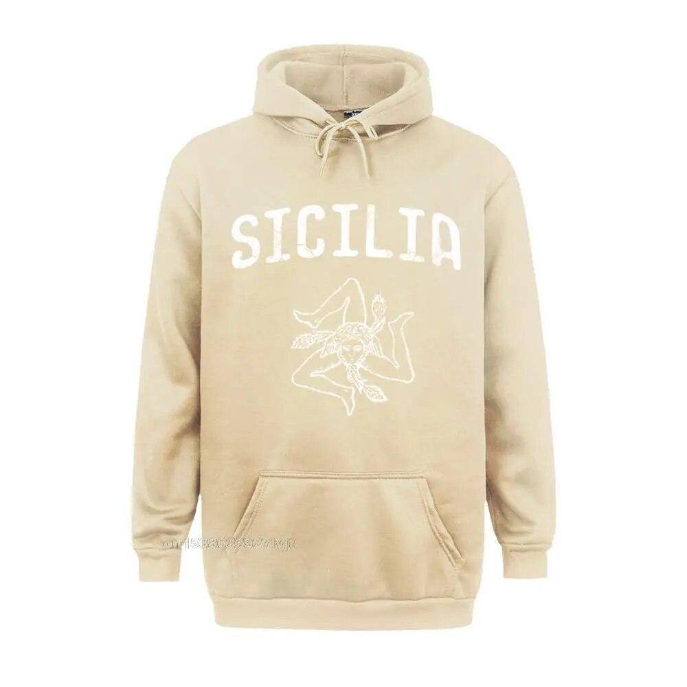 Sicilia Италия Sicily Sicilian Siciliano Italia Итальянская толстовка с длинными рукавами Удобные топы Толстовка Хлопок Толстовки унисекс Толстовка унисекс