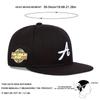 Children Letter A Embroidery Snapback Cap Adjustable Cotton Baseball Hat Flat Top Caps Travel Hats for Boys Girls