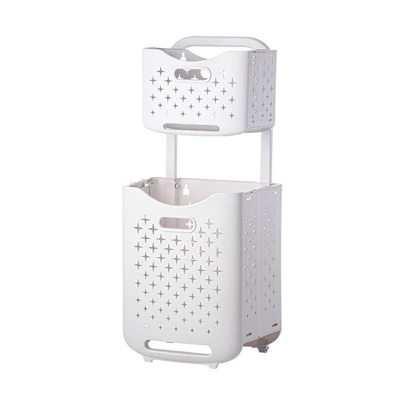 Wall-Mounted Foldable Laundry Basket: Large Capacity, Multifunctional Storage