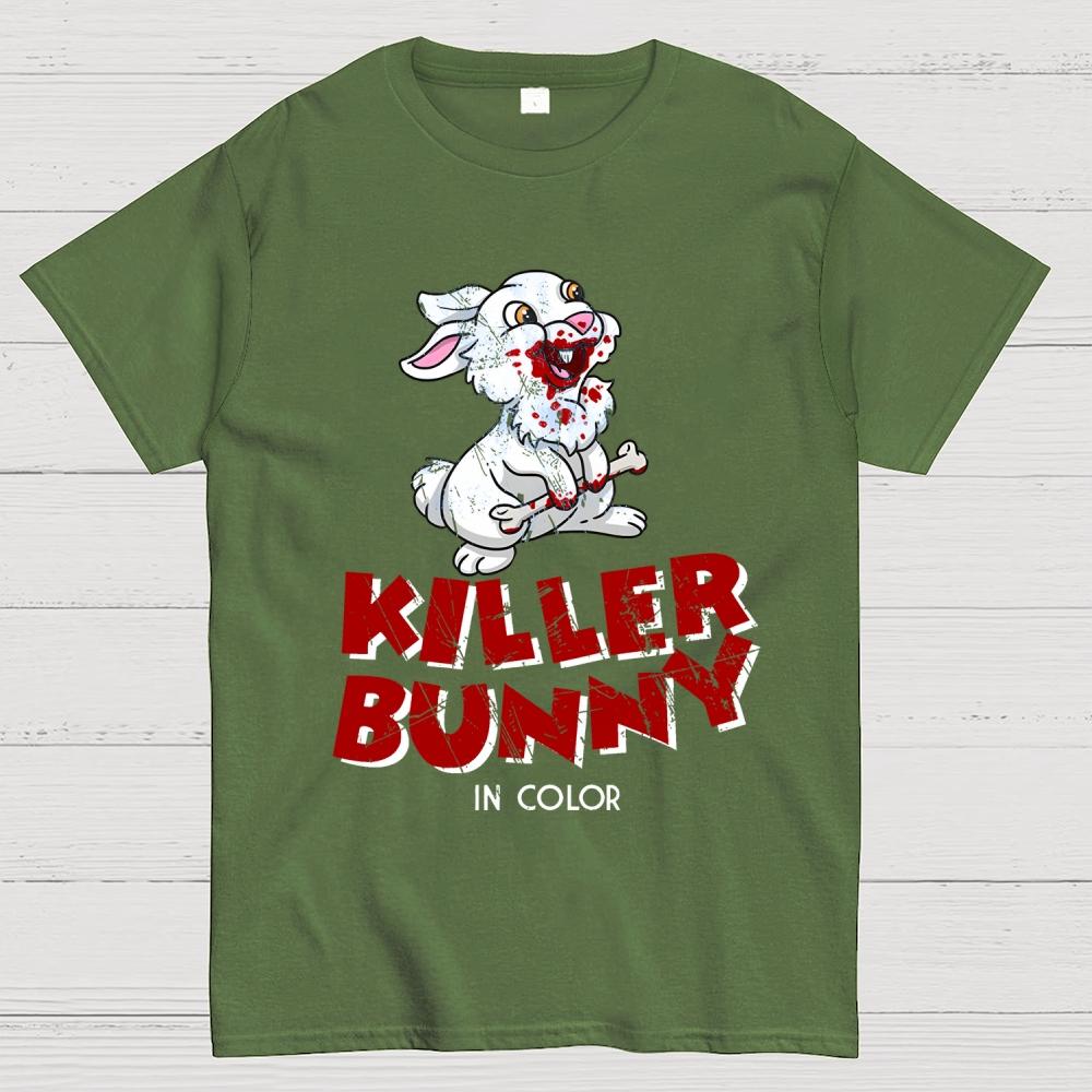 The Killer Bunny Unisex 100% Cotton Summer Casual Cool Loose T-Shirt