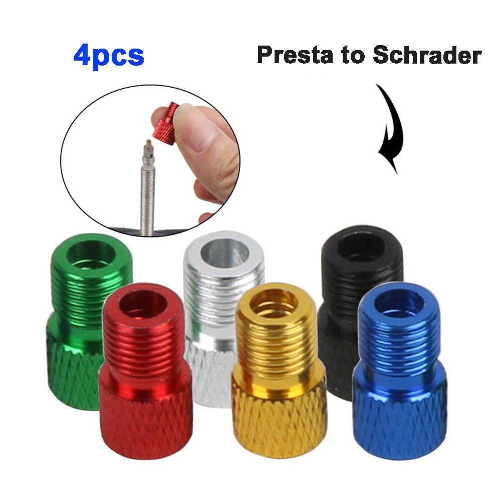 Inflating Tools Gas Tube Bicycle Parts Valves Presta To Schrader Valve Adapter Air Pump Converter
