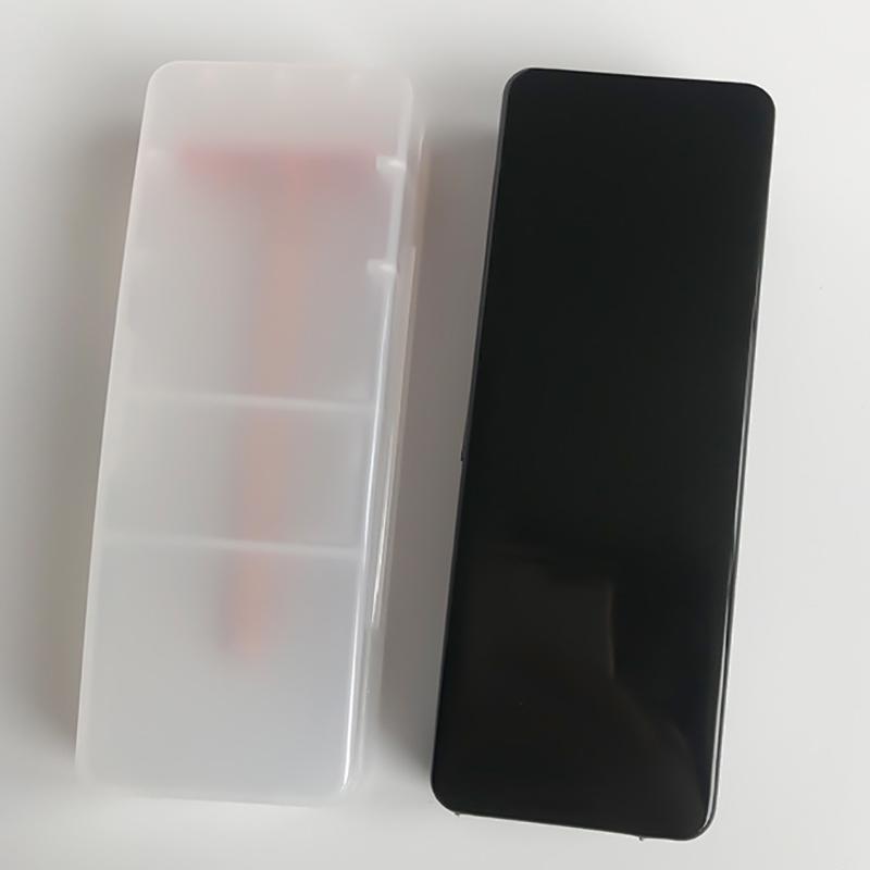 Мужская универсальная коробка для хранения бритвы с ручкой, полностью прозрачный пластиковый корпус, коробки для бритв, экологически чистая полипропиленовая коробка для бритья, высокое качество