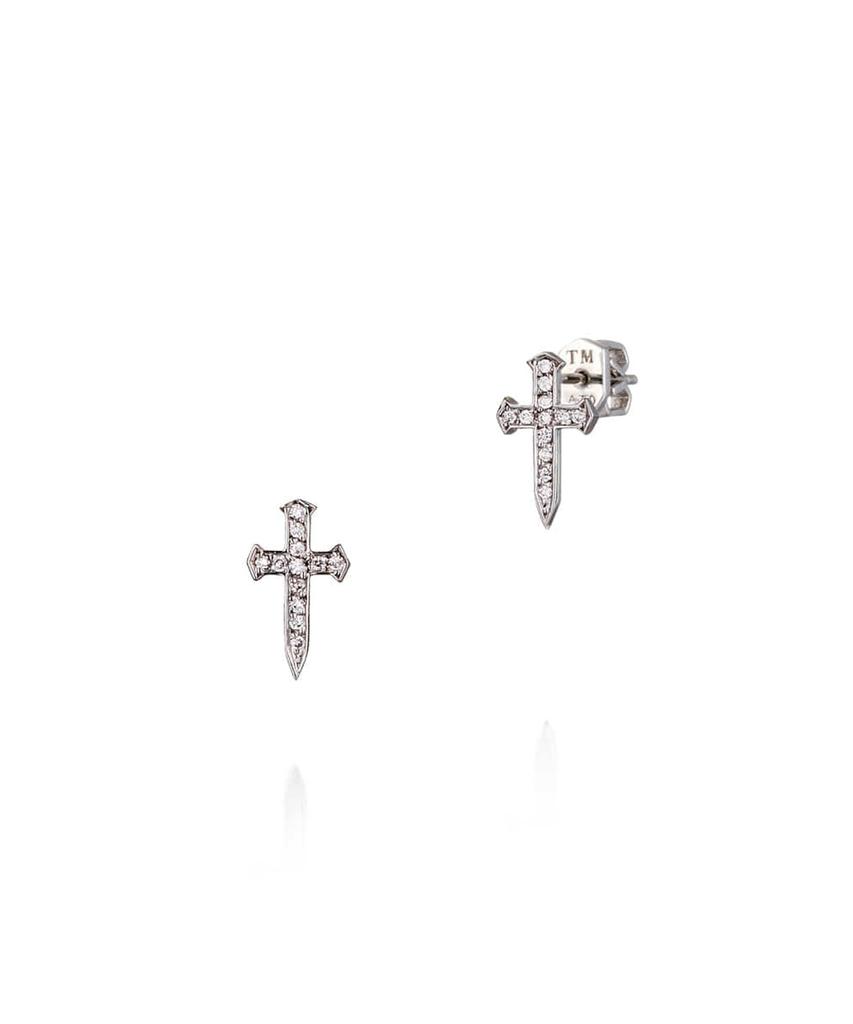 Trencadism Alexander Earrings 18K Gold Diamond Earrings Alexander Earring Axe13Bp
