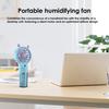Spray Fan Cartoon Snail Design Silent Motor Mini Handheld Tabletop Fan with Water Mist Cooling USB Rechargeable Handheld Fan