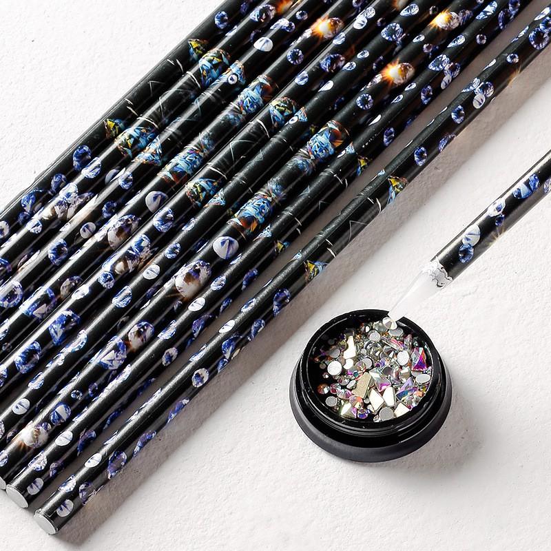 Nail Art Dotting Wax Pen Rhinestones Pick Up Small Flat Gems Strong Adhesion Tool Home Shop Use