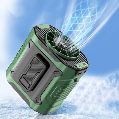 Портативный поясной вентилятор с USB-зарядкой, охлаждающий поясной вентилятор 3600 мАч, персональный вентилятор с фонариком, охлаждающий поясной вентилятор для путешествий на открытом воздухе