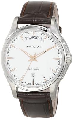Мужские часы Hamilton Jazzmaster Day Date с белым циферблатом (H32505511) - Официально гарантировано [Импортный]