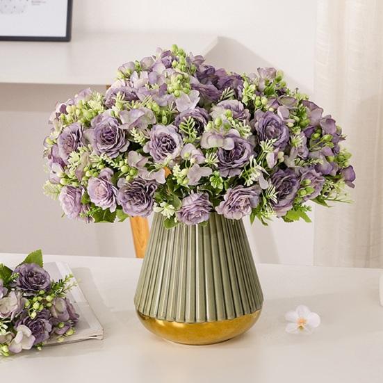 Практичный искусственный цветок пиона, реалистично выглядящий, прозрачная текстура, придает жизненную силу