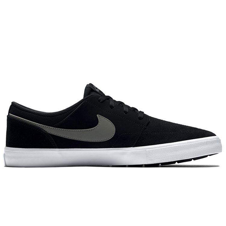 Nike Sb Portmore Ii Solar Черный Темно-серый Белый 880266-001