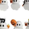 Halloween Ghost Phone Buddy Mini Ghost Figures Adhesive Phone Accessory Cute Stick-On Ghost Phone Topper for Smartphone Desk Decor