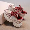 Angola Red Children's Dad Shoes 2025 New Autumn and Winter Girls' Sports Shoes Two Cotton Boys' Shoes Parent-child Shoes Velvet
