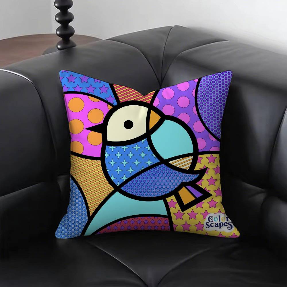 BBritto Anime Pillow Case Fashion Square Pillowcase Bedroom Sofa Room Ins Decoration Leisure