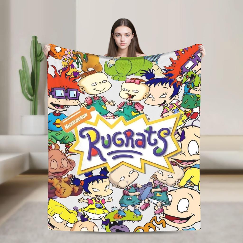 Rugrats Chuckie Finster Blanket Travel Flannel Throw Blanket For Outdoor Super Warm Custom Quality Bedspread Birthday Present