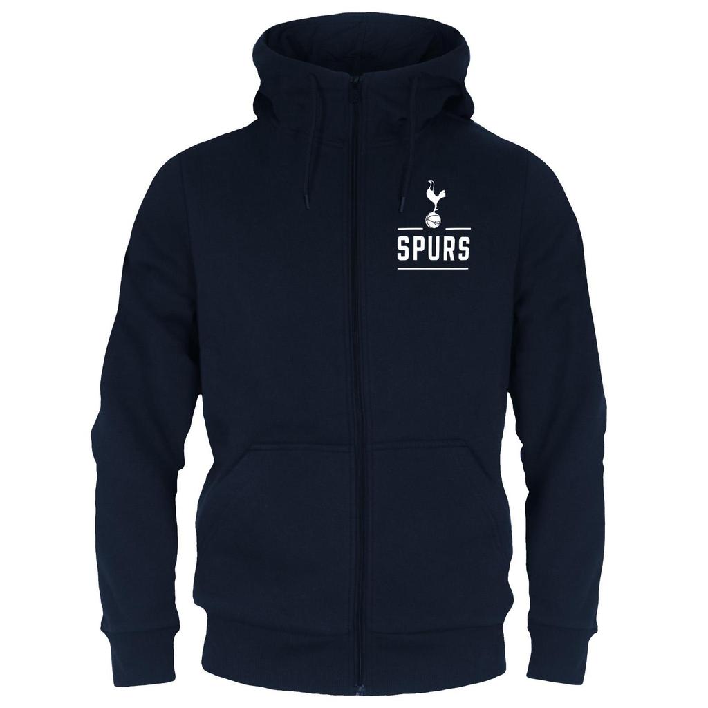 Tottenham Hotspur FC Mens Fleece Full Zip Hoodie
