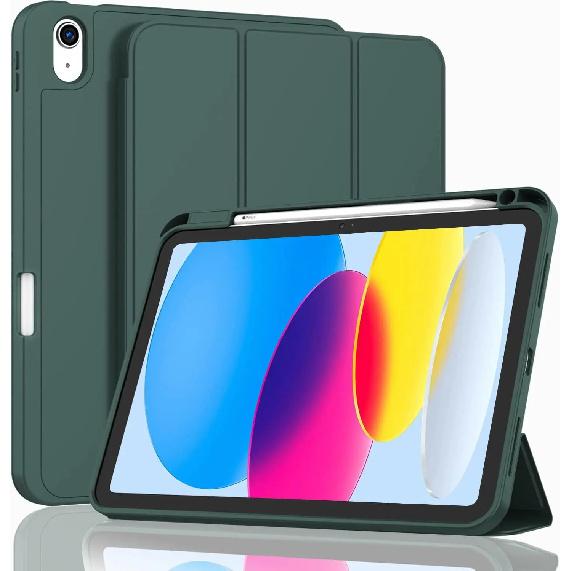 Чехол для iPad A16 11-го, A19 12-го Поколений Чехол 10-го Air6/7/8-го Mini 1/2/3/4/5/6/7 iPad pro 11"12.9" PU Тройной с Держателем для Карандаша Smart Cover