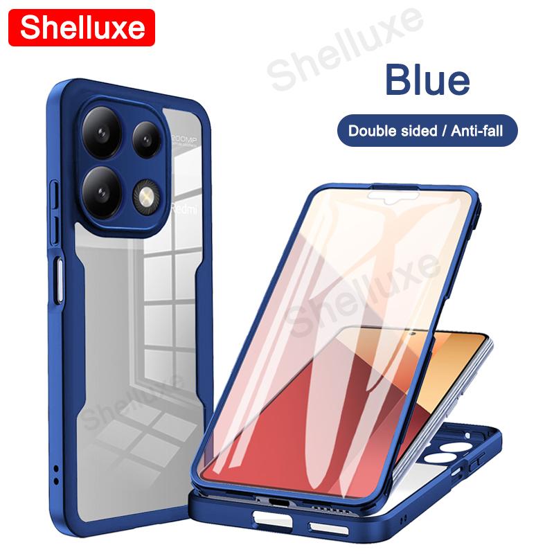 PocoX6 360 Полный корпус Прозрачный чехол Shelluxe для Xiaomi POCO X6 Pro Pocophone X6Pro 5G Силиконовый Двусторонний Чехол для телефона