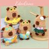 Plush Keychain Capibala Cute Cartoon Animal Girls Schoolbag Decorative Pendant
