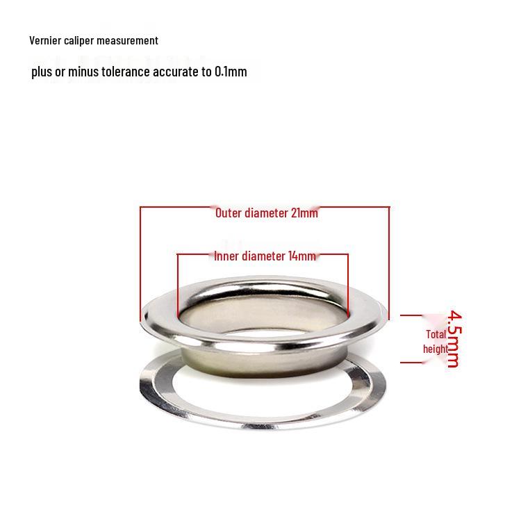 Iron Eyelet Button, Hollow Rivet, Metal Grommet for Light Box Cloth & Paper Tags