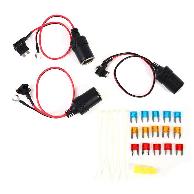 1 комплект 30 см автомобильный прикуриватель 12 В гнездо предохранитель кран держатель с предохранителем 5A/10A/15A