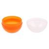 100Pcs Plastic Empty Toy Vending Capsules Half Clear Half Color Round Ball