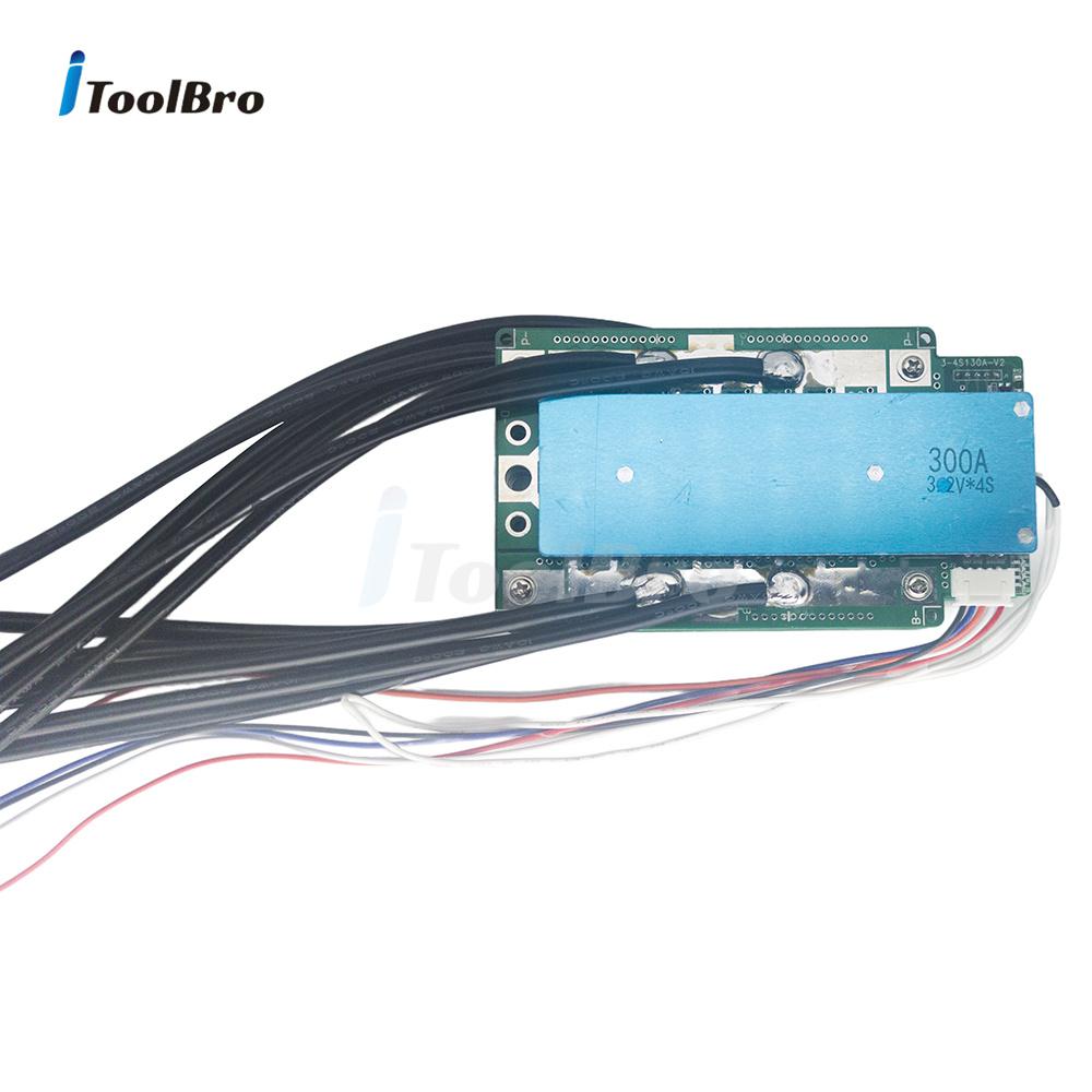 4S 12V 100A 130A 200A 260A 300A 390A BMS LifePo4 Lithium Protection Board Balance High Current Motorcycle Car Start RV Inverter