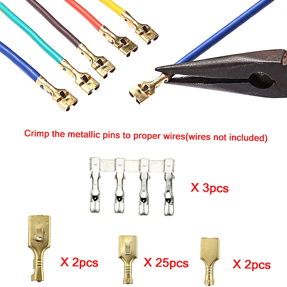 12 Slot Relay Box 6 Relays 6 ATC ATO Standard Fuses Holder Block with 41pcs Metallic Pins Universal for Automotive and
