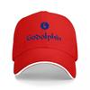Черная Бейсболка с Вышивкой Логотипа Godolphin, Синими Буквами и Белой Отделкой, Классический Стиль, Регулируемая Посадка для Взрослых
