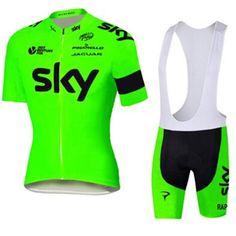 Men Women Cycling Jersey Bib Shorts Set Breathable Quick-Dry Sportswear Road Mountain Bike Riding