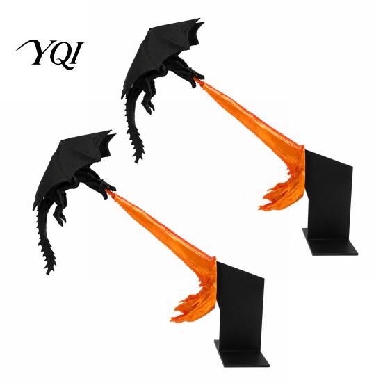 Fantasy Dragon Statue for Bookshelf Ornament, 3D Printed Fire-Breathing Dragon, Flying Mysterious Room Accessories Sculpture Home Office Shelf Reading